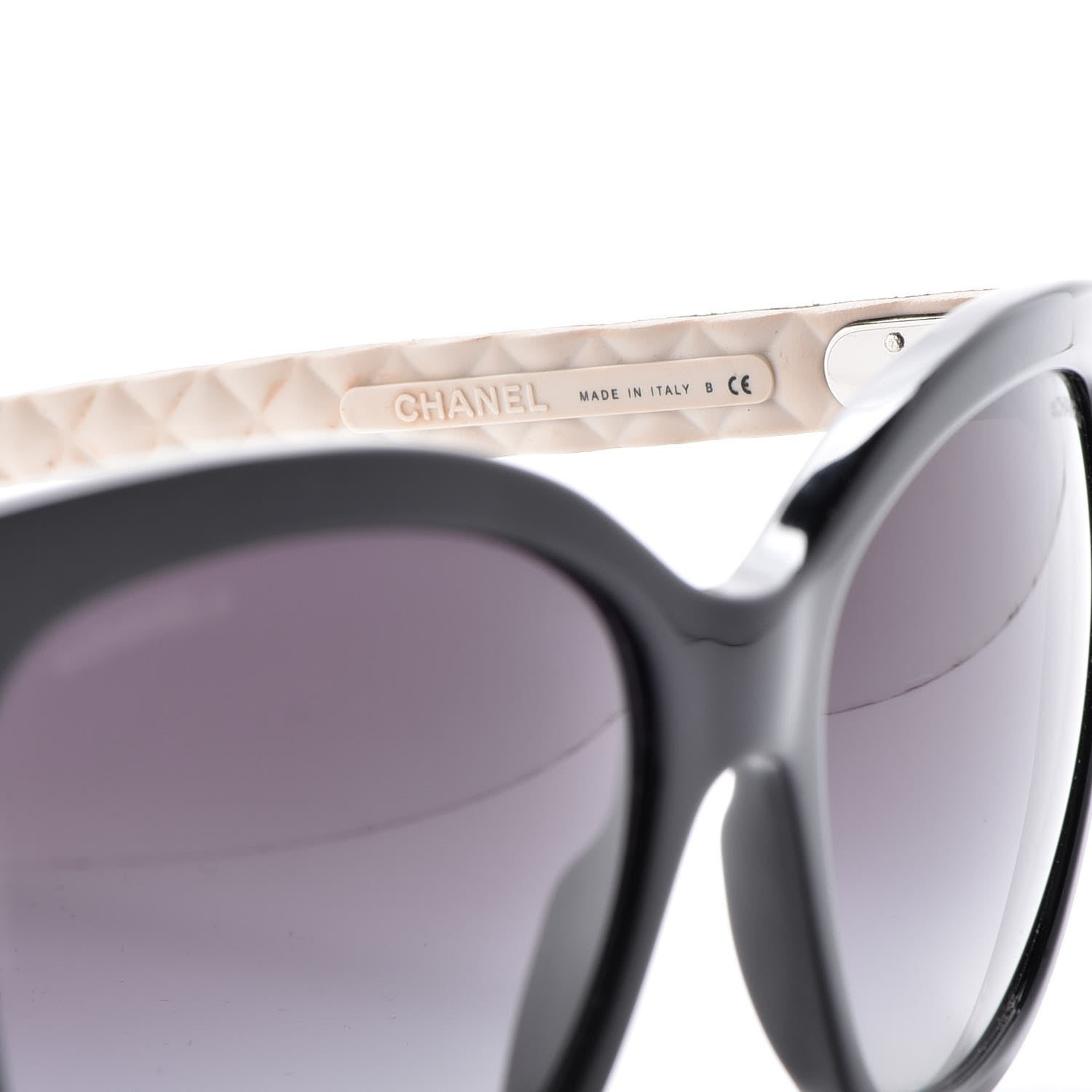 Chanel Quilted CC Sunglasses 5288-Q Black Tan 7 of 8