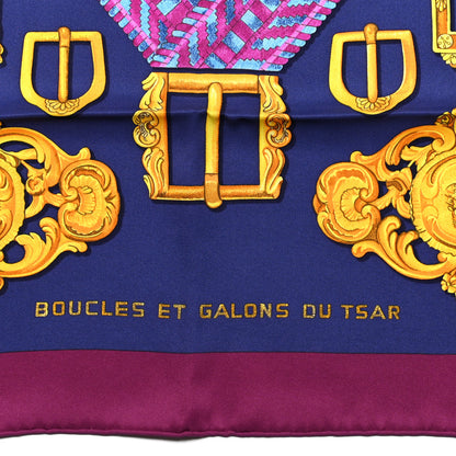 Hermes Silk Boucles Et Galons Du Tsar Scarf 70 3 of 5