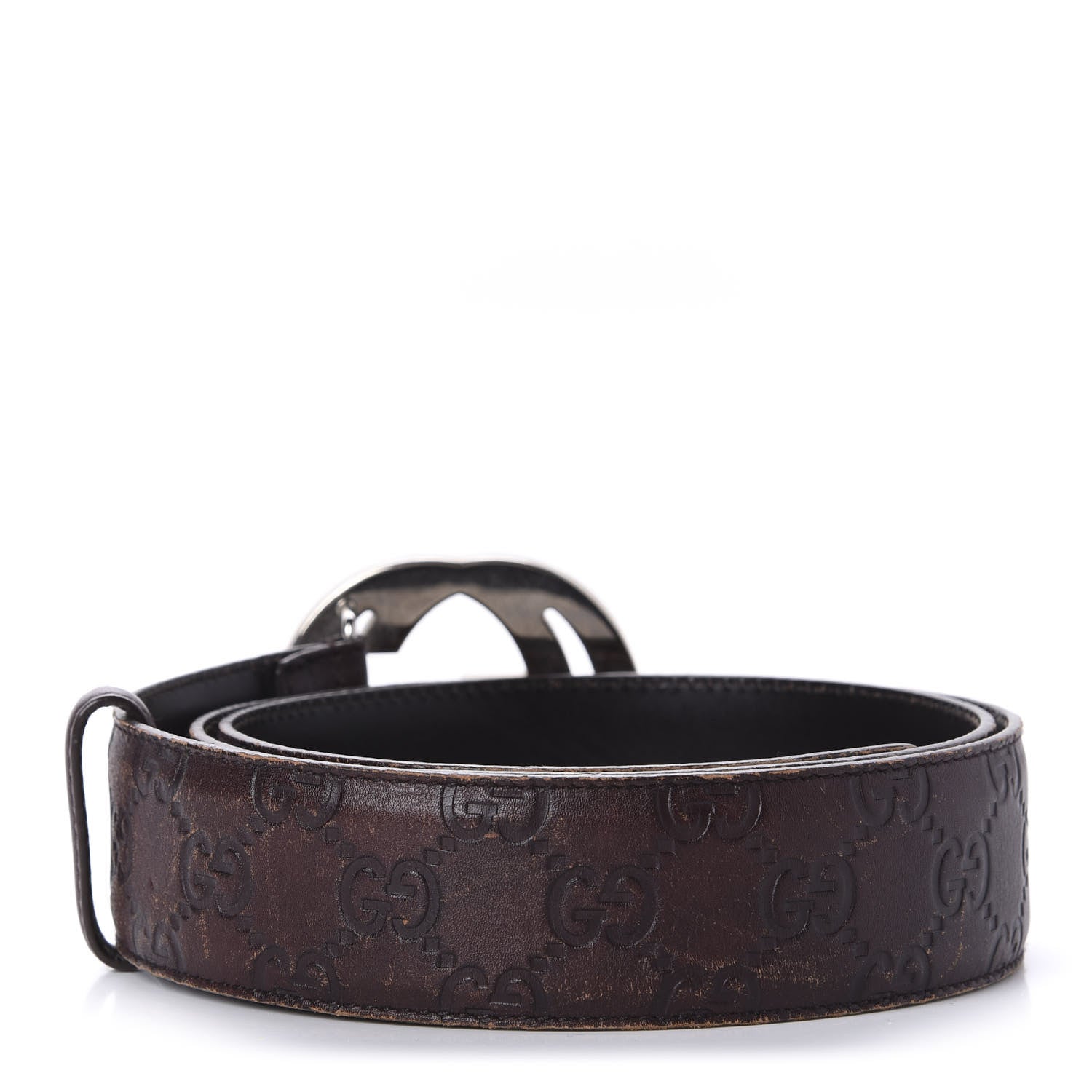 Gucci Guccissima Interlocking G Belt 95 38 Black 2 of 7