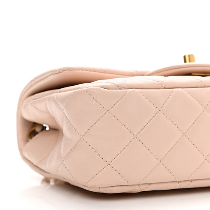 Chanel Lambskin Quilted Mini Rectangular Pearl Crush Flap Light Beige 9 of 10
