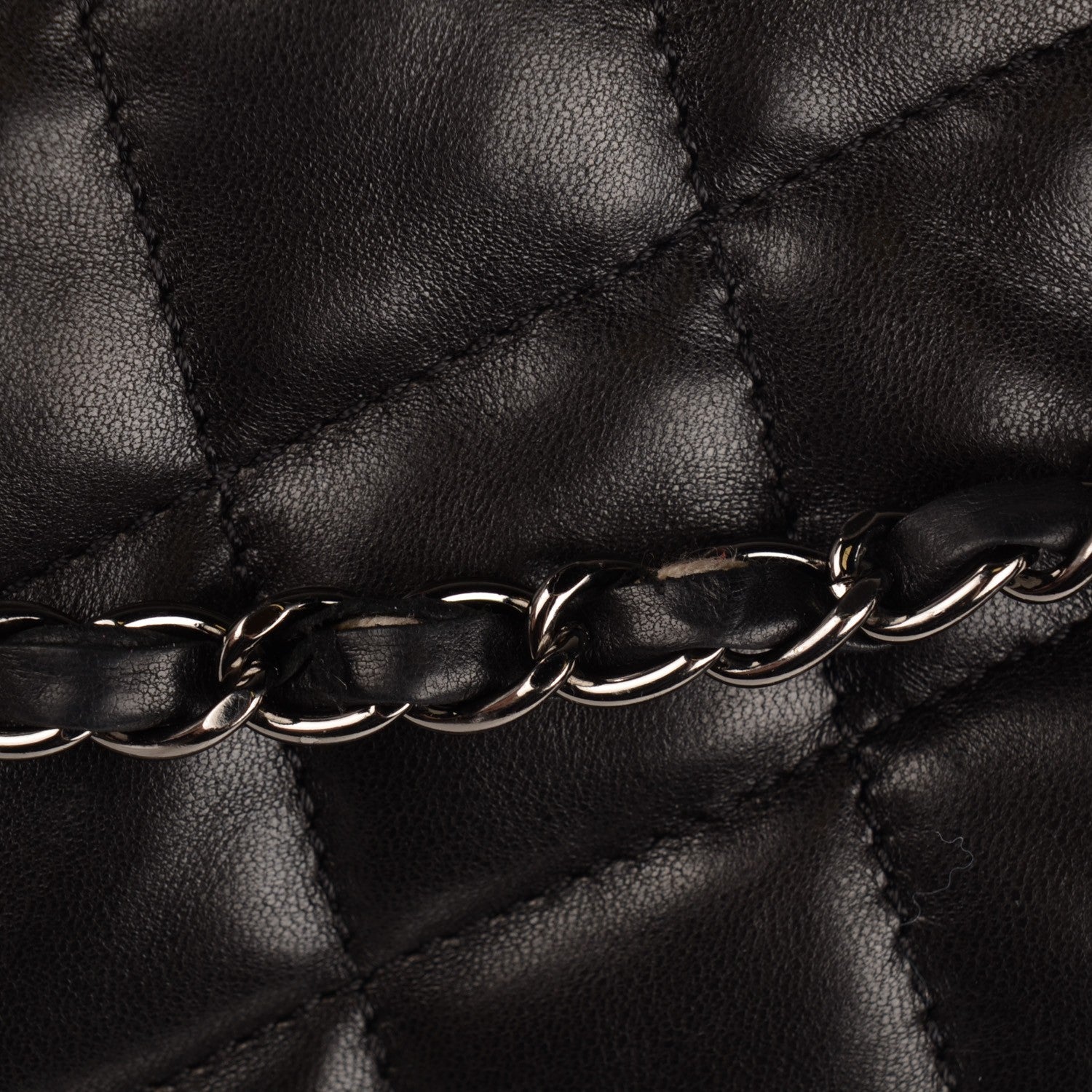 Chanel Lambskin Quilted Maxi 3 Flap Black 9 of 9