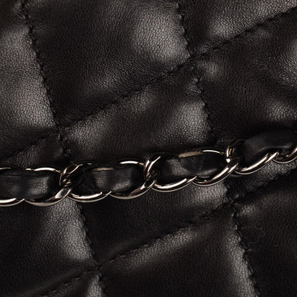 Chanel Lambskin Quilted Maxi 3 Flap Black 9 of 9