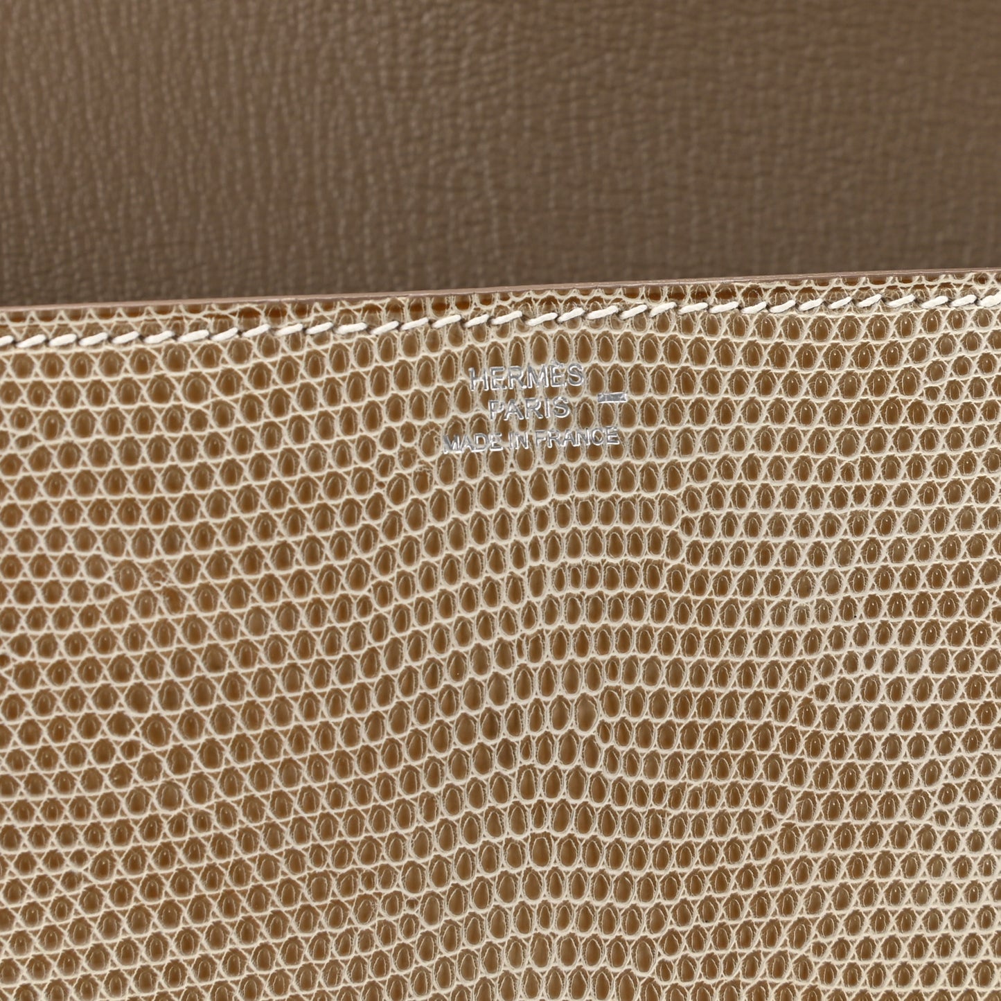 Lizard Medor Clutch 23 Ficelle