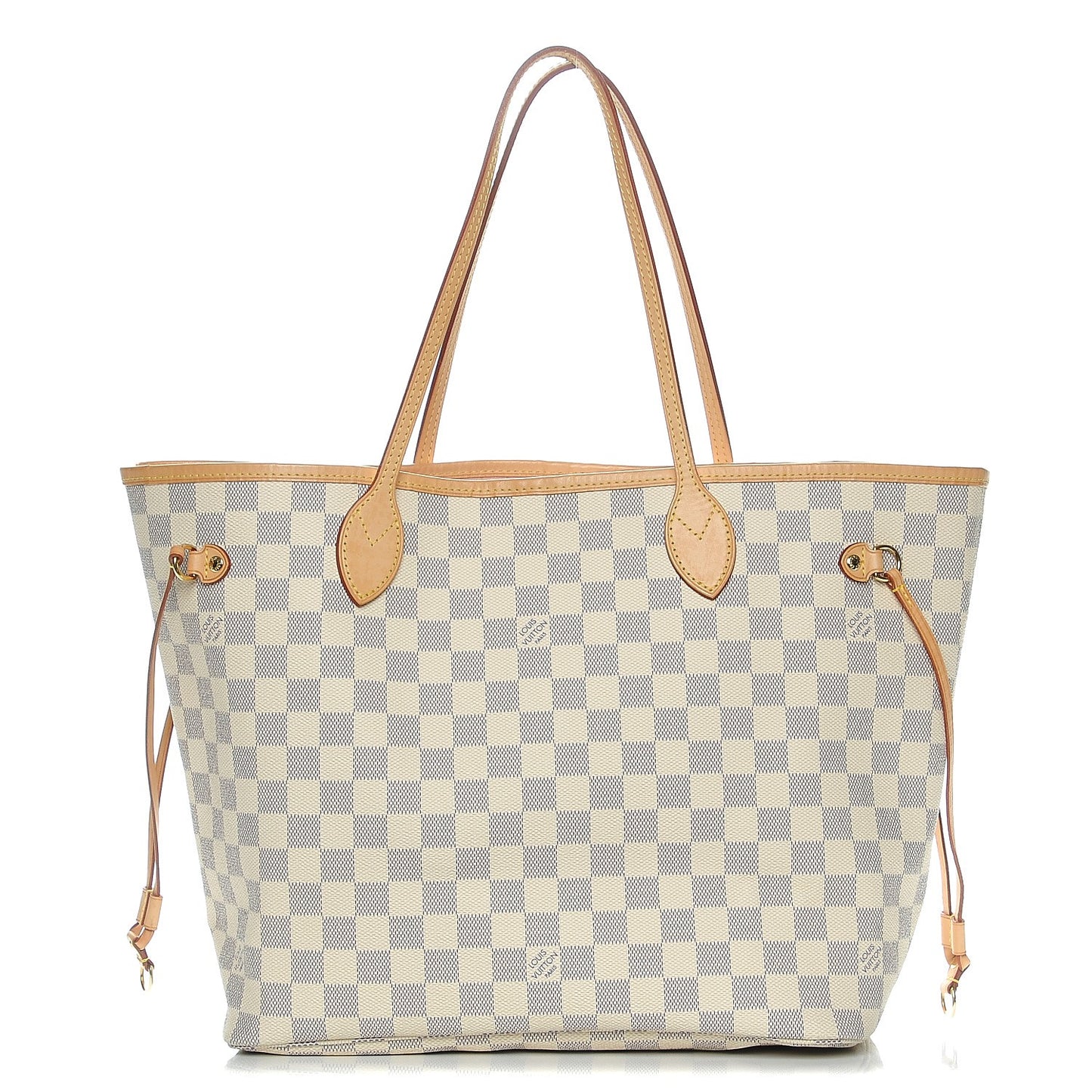 Damier Azur Neo Neverfull MM Rose Ballerine