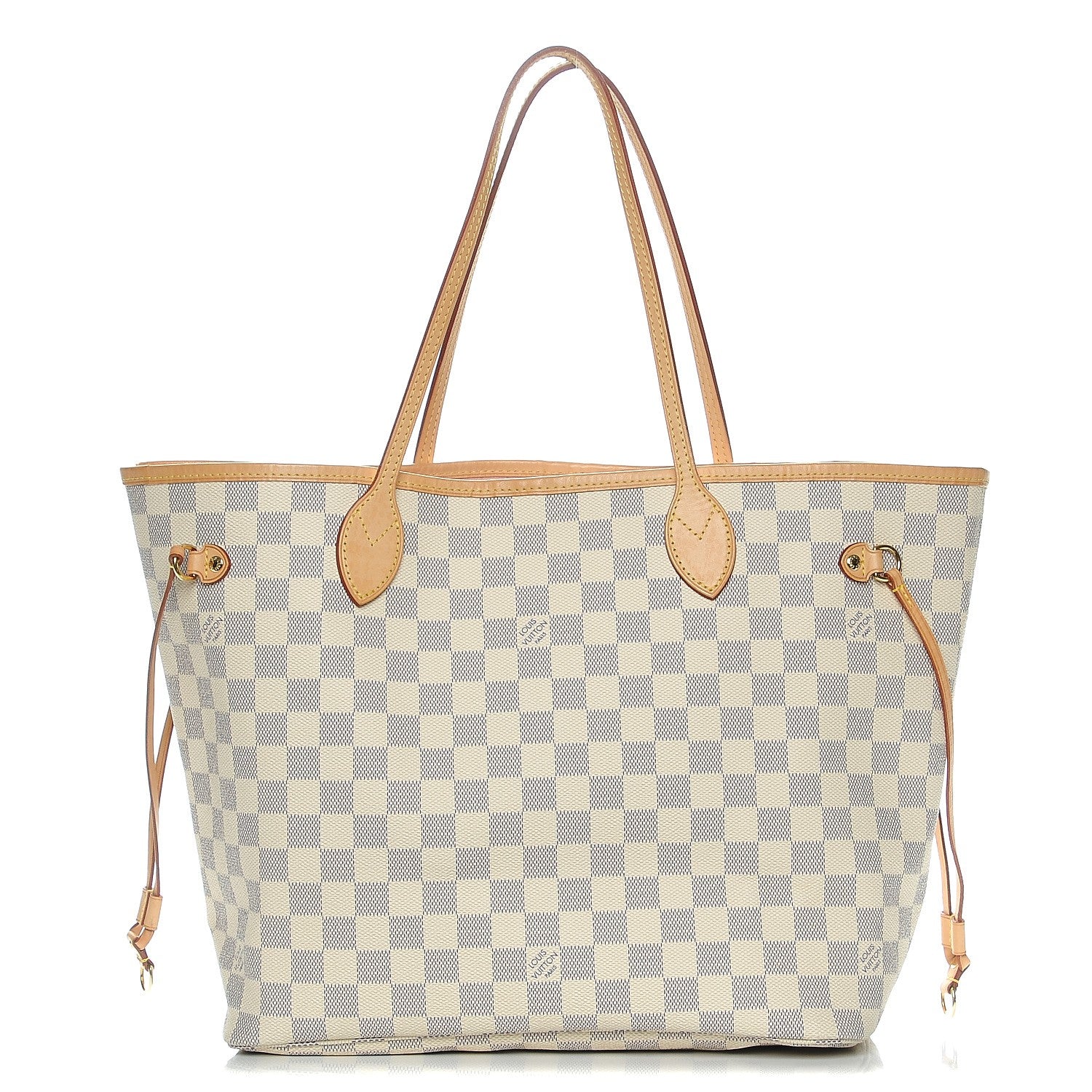Louis Vuitton Damier Azur Neo Neverfull MM Rose Ballerine 1 of 8