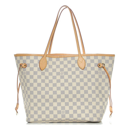 Louis Vuitton Damier Azur Neo Neverfull MM Rose Ballerine 1 of 8