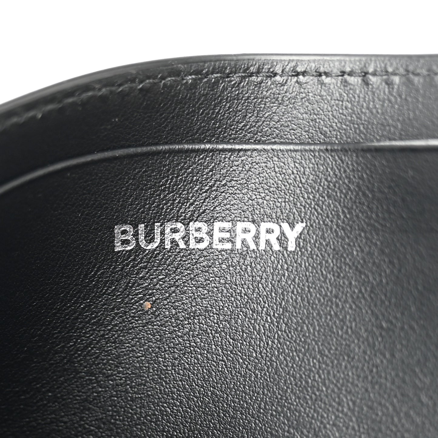 Kier TB Monogram Card Case Black White
