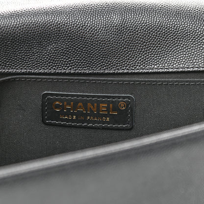 Chanel Caviar Quilted Medium Boy Flap Black 6 of 12