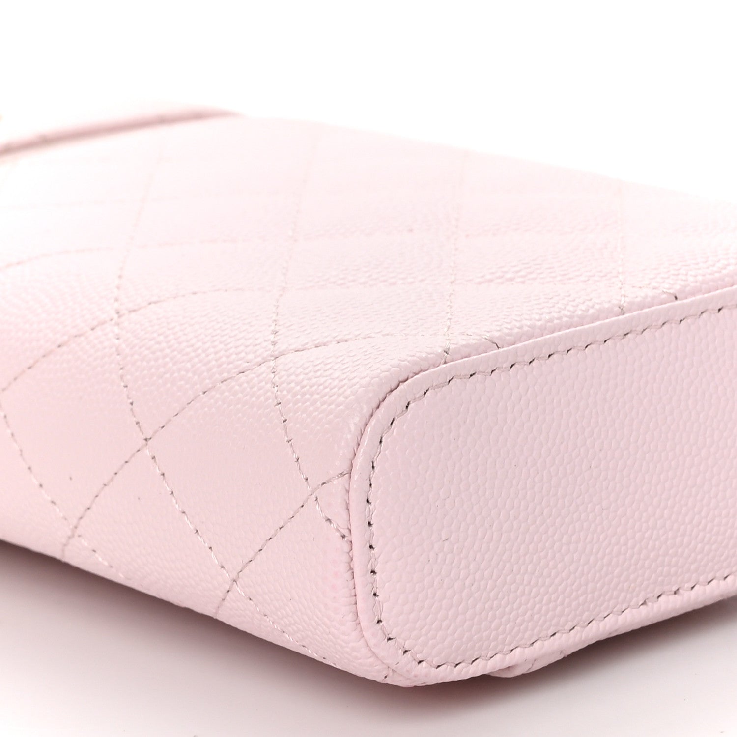 Chanel Caviar Quilted Phone Holder With Chain Light Pink 9 of 11