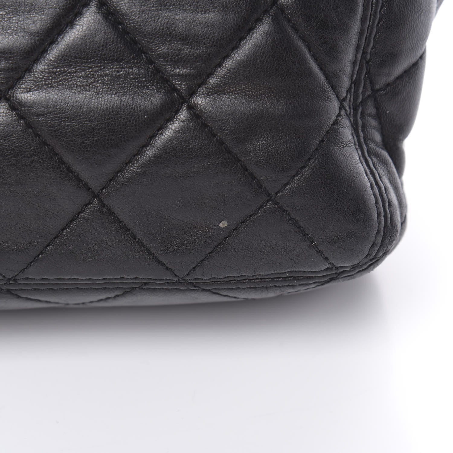 Chanel Lambskin Quilted Flap Shoulder Bag Black 13 of 17
