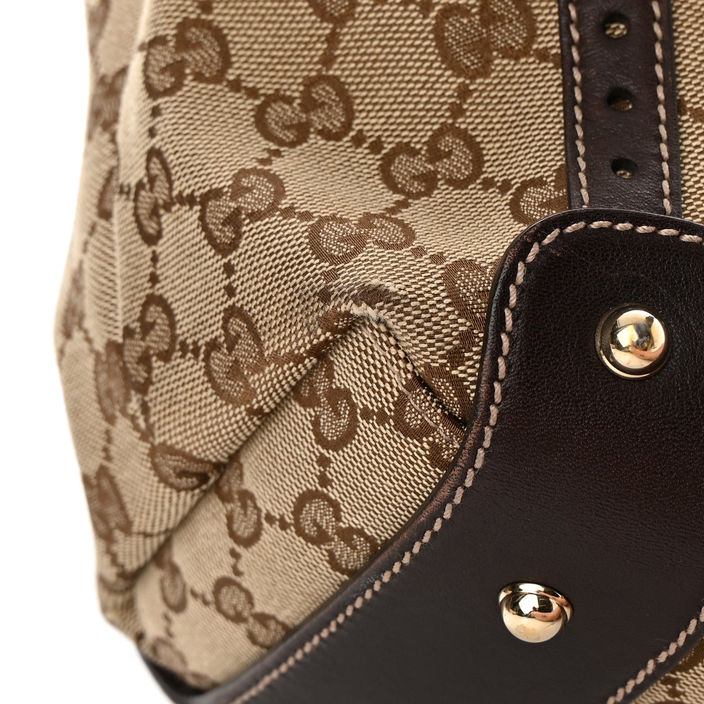 Monogram Small Pelham Shoulder Bag Dark Brown