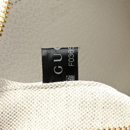 Gucci GG Supreme Monogram Textured Calfskin Web Small Ophidia Camera Bag Beige Ebony Mystic White 7 of 12