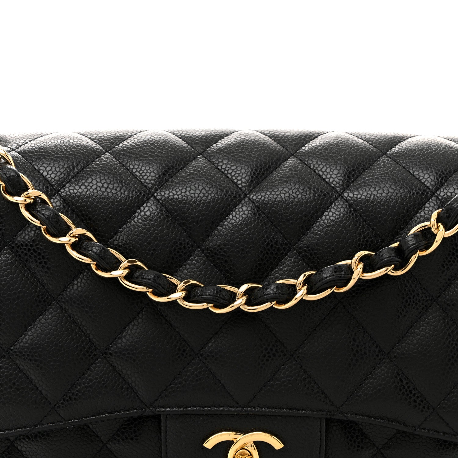 Chanel Caviar Quilted Jumbo Double Flap Black 8 of 12