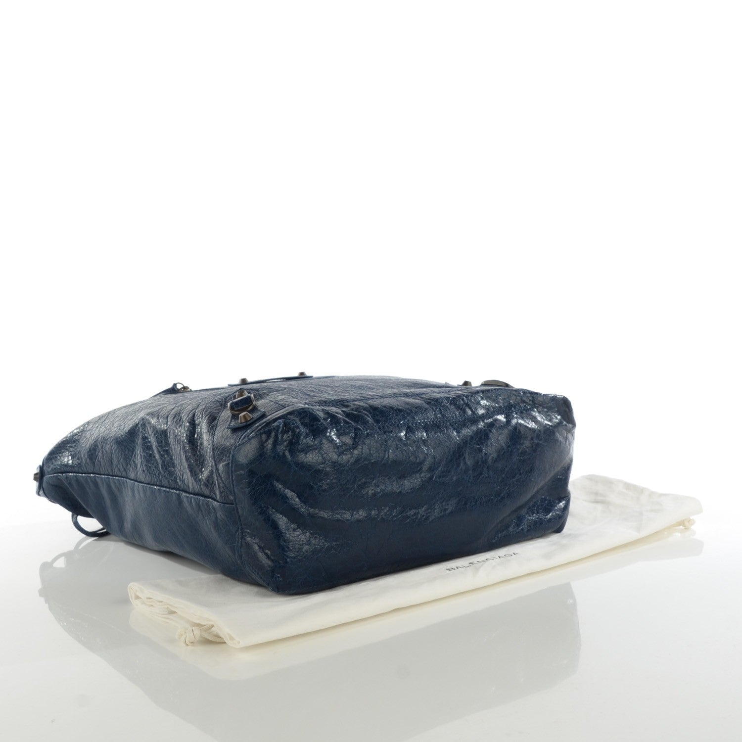 Balenciaga Agneau Classic Hardware Day Hobo Bleu Mineral 4 of 7