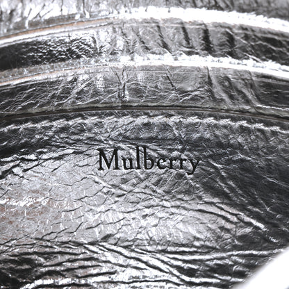 Mulberry Metallic Crinkled Nappa Pillow Quilted Tiny Softie Bag Silver 6 of 9
