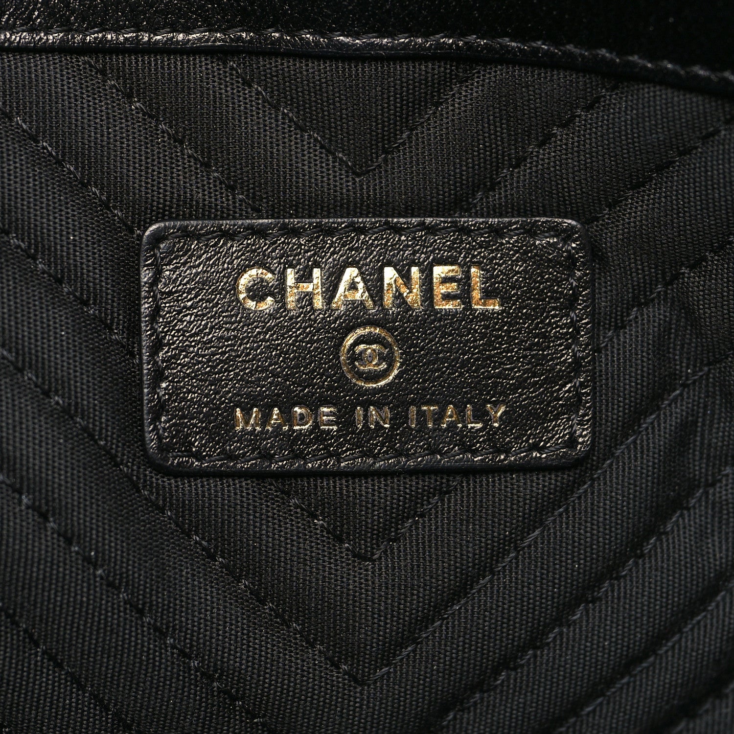 Chanel Calfskin Chevron Quilted Small Envelope Clutch Black 6 of 11