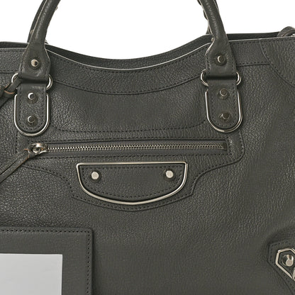 Balenciaga Chevre Silver Metallic Edge Hardware City Gris Acier 9 of 11