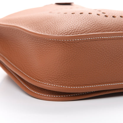 Hermes Taurillon Clemence Evelyne III PM Gold 5 of 10