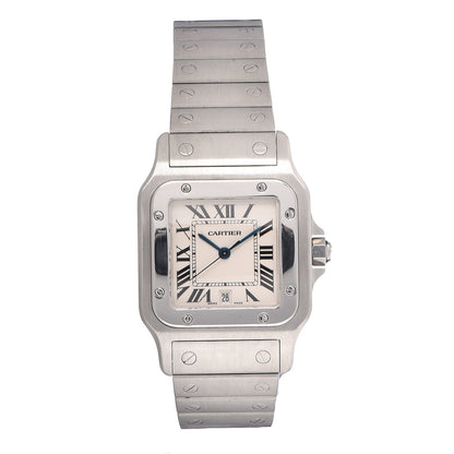 Cartier Stainless Steel 29mm Santos De Galbee Quartz Watch 1 of 9