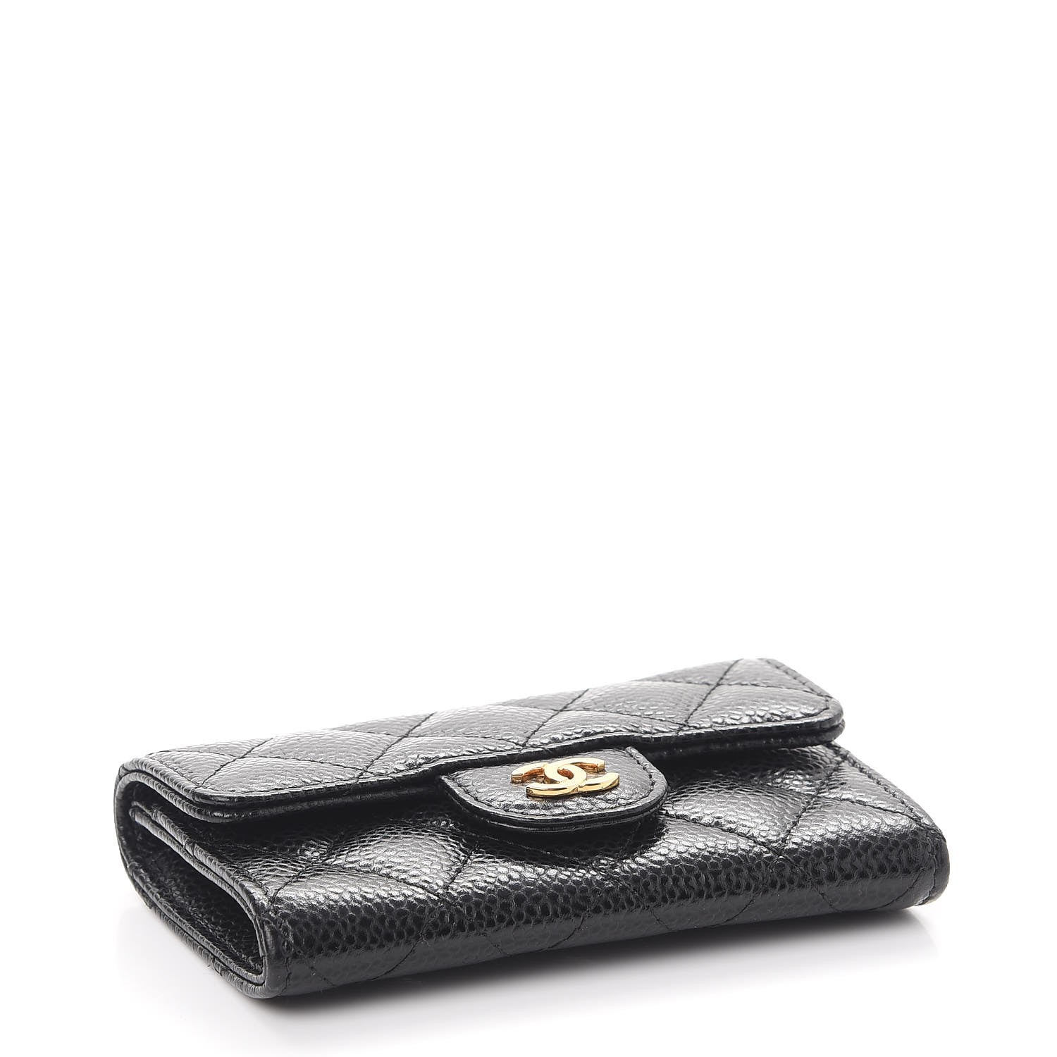 Chanel Caviar Quilted Flap Card Holder Black 4 of 9