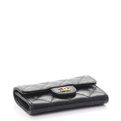Chanel Caviar Quilted Flap Card Holder Black 4 of 9