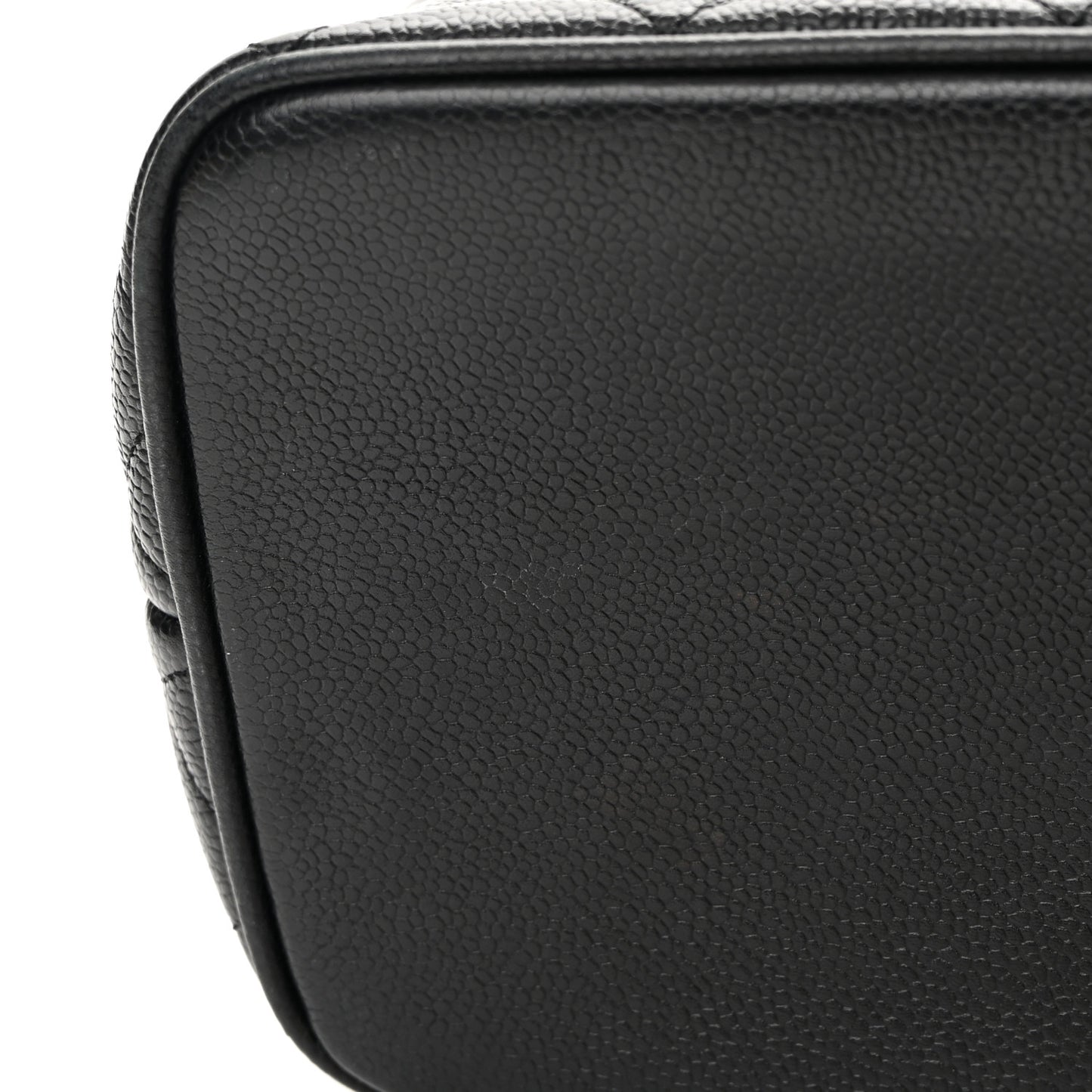 Caviar Quilted Medallion Tote Black