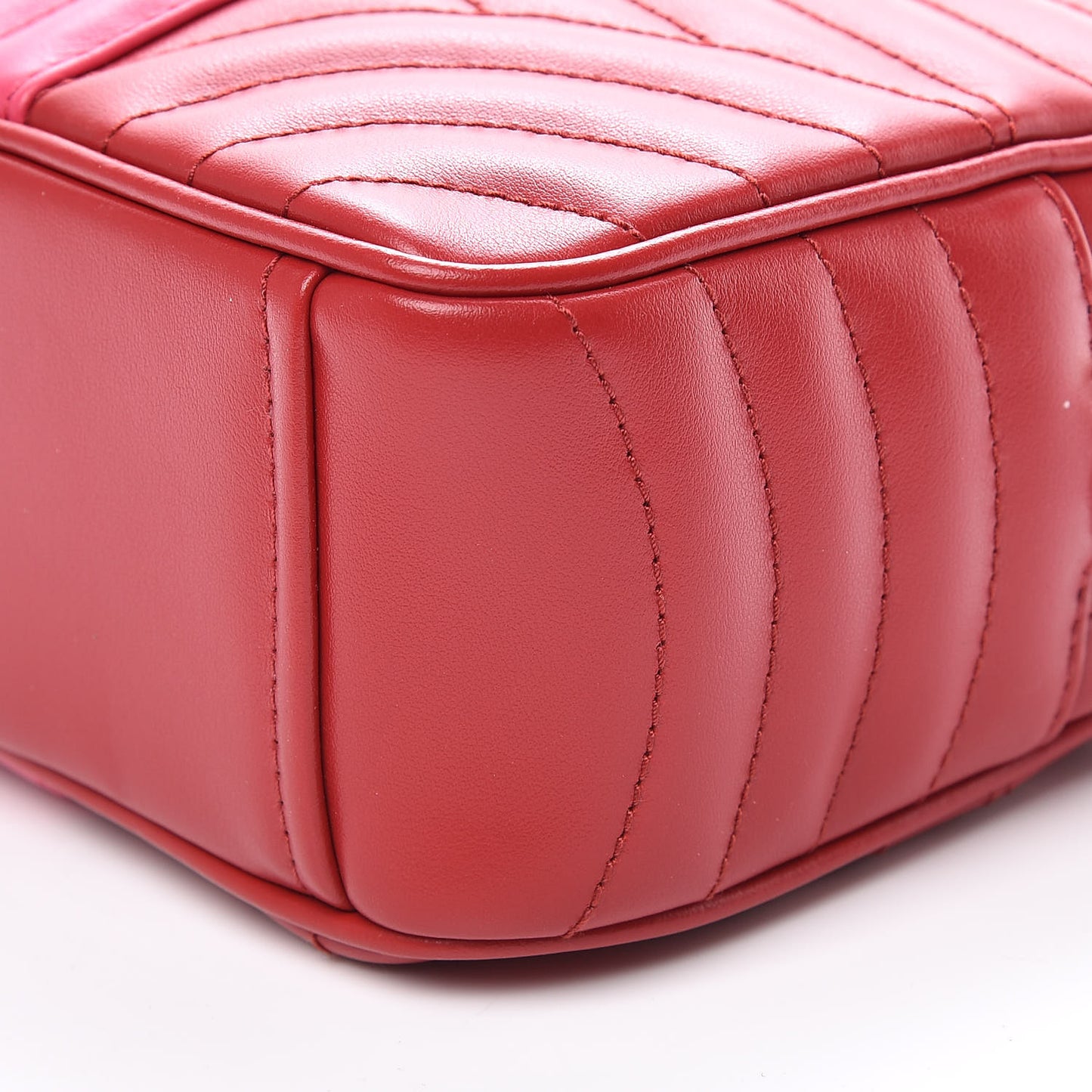 Soft Calfskin Diagramme Crossbody Bag Fuoco Magenta