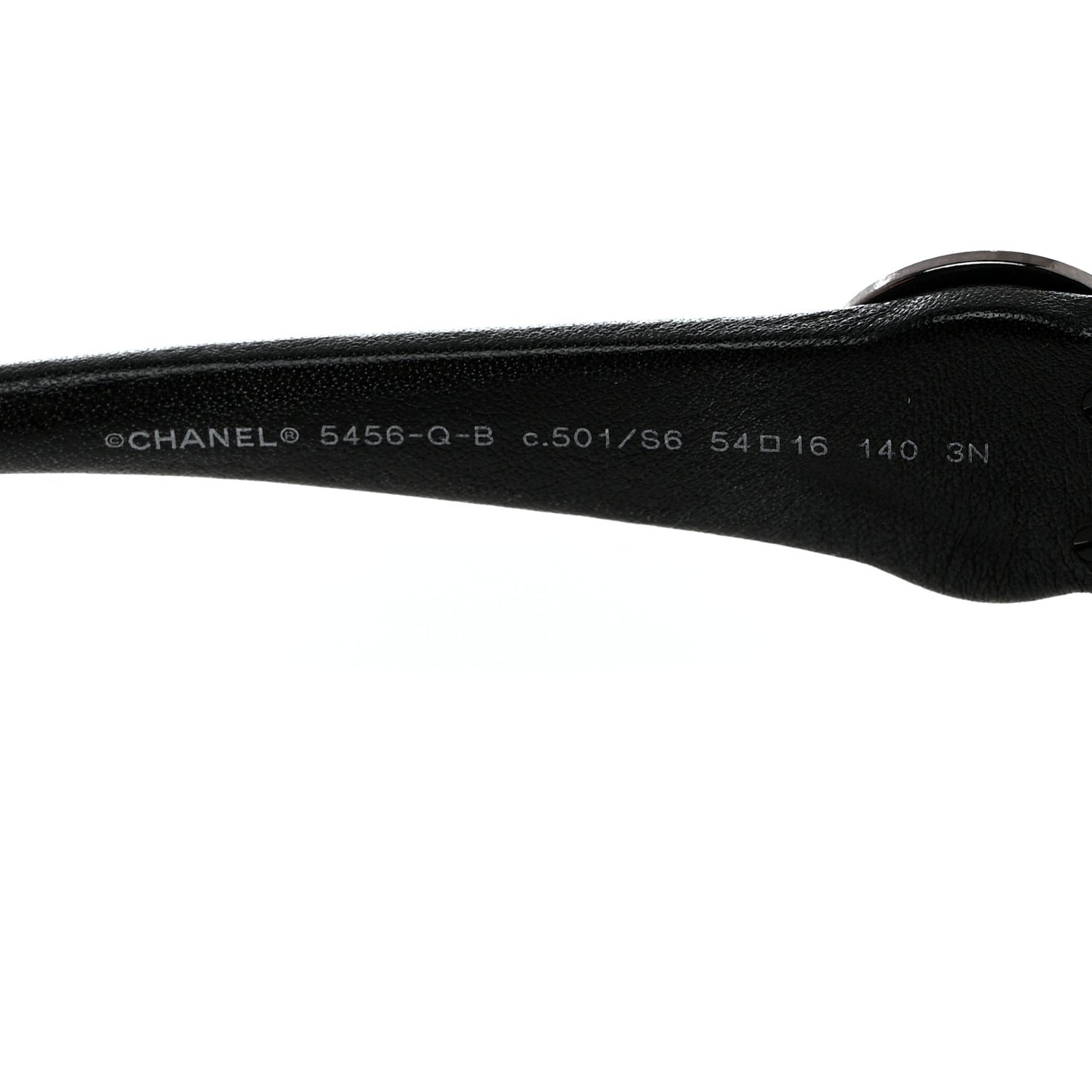 Acetate Square Cat Eye CC Sunglasses 5456-Q-B Black
