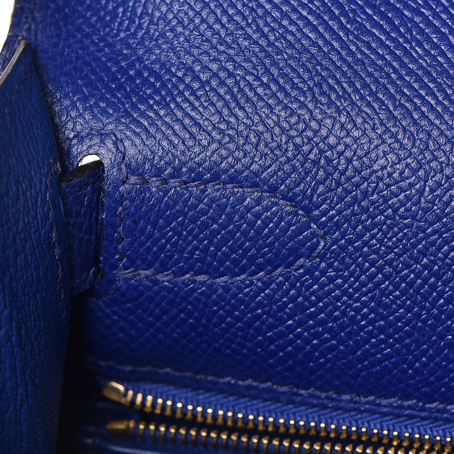 Hermes Epsom Kelly Sellier 28 Bleu Electrique 11 of 37