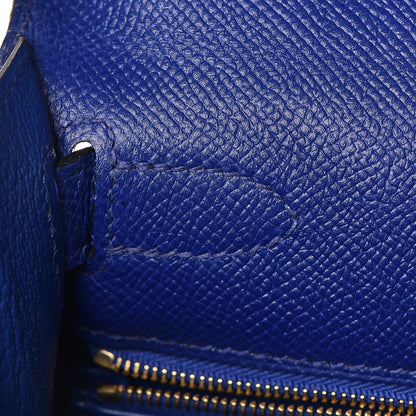 Hermes Epsom Kelly Sellier 28 Bleu Electrique 11 of 37
