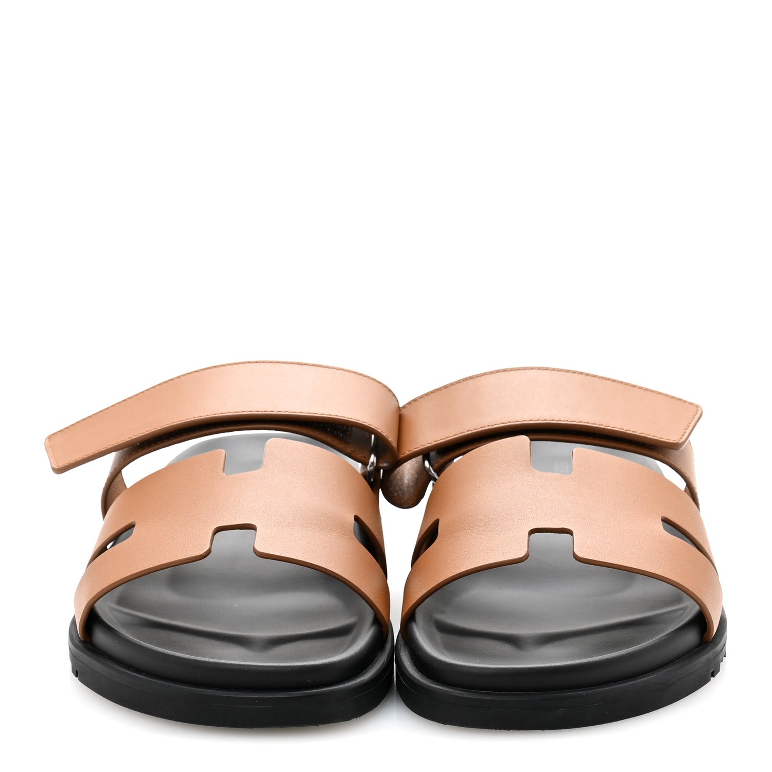 Hermes Calfskin Womens Chypre Sandals 40 Naturel 3 of 10