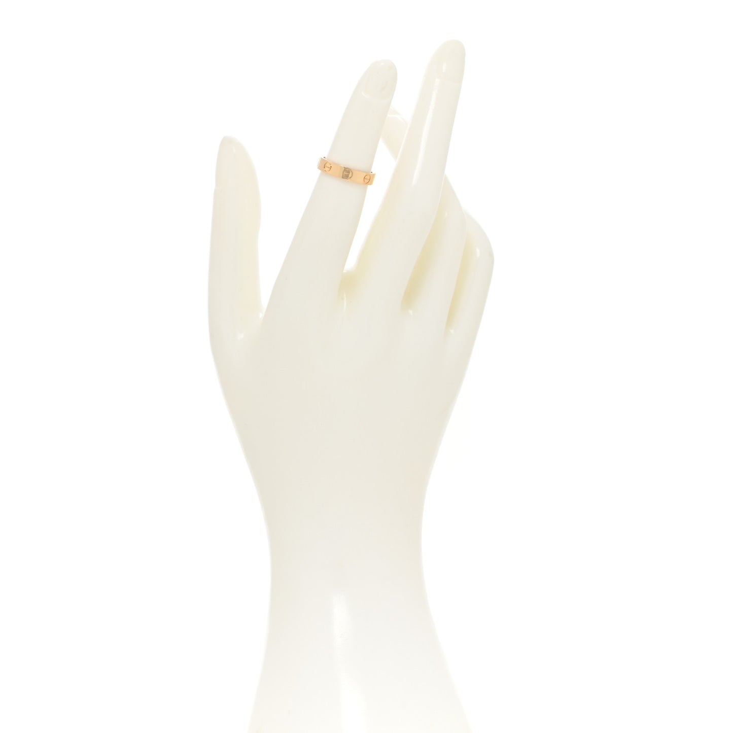 18K Yellow Gold 3.5mm LOVE Wedding Band Ring 47 4