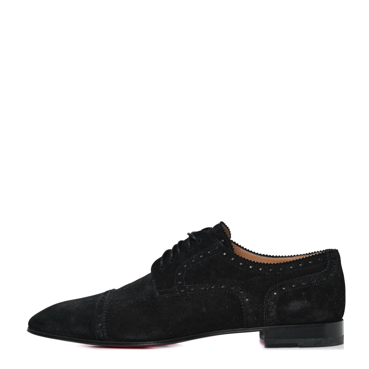 Christian Louboutin Suede Flat Loafers 42 Black 1 of 7