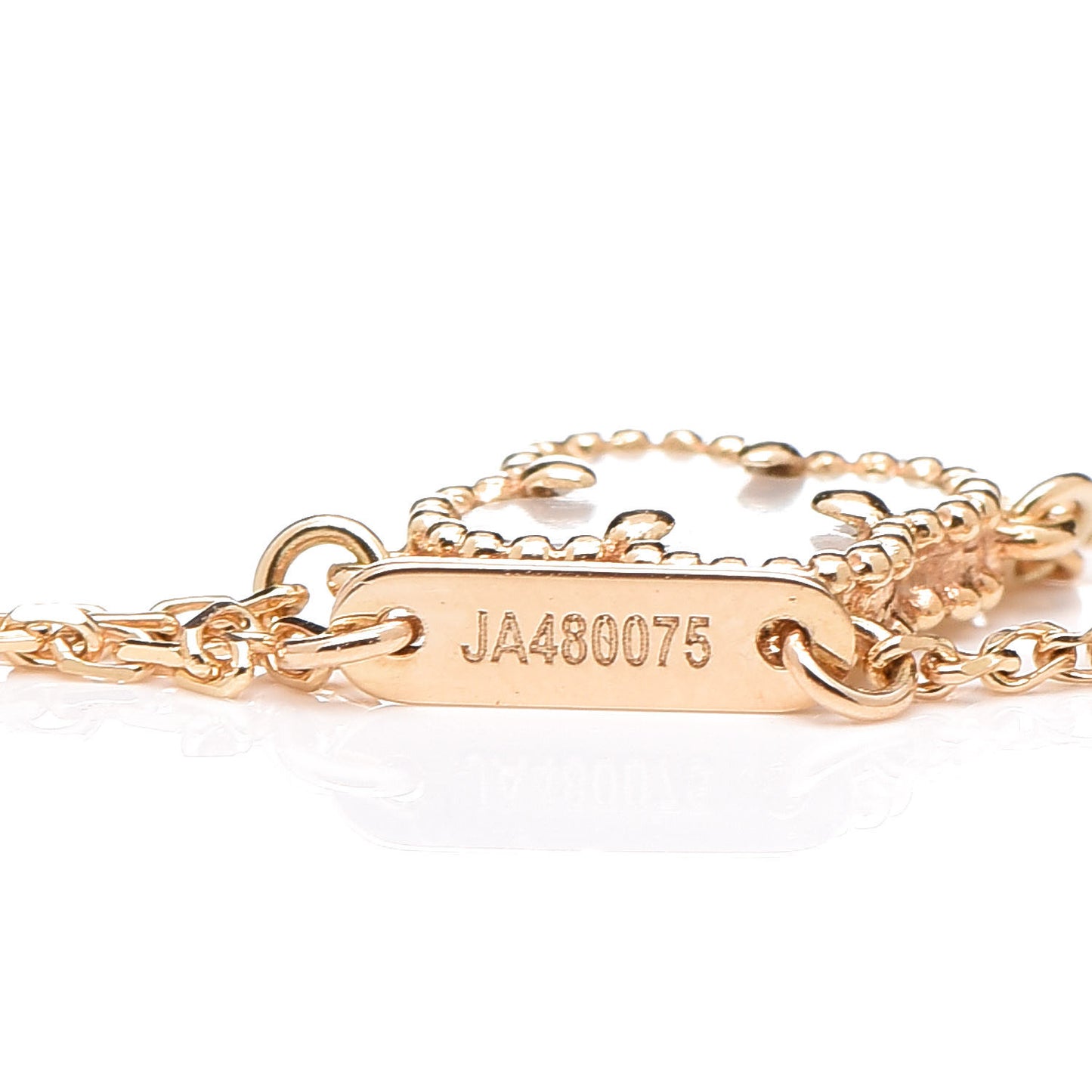 18K Yellow Gold Mother of Pearl Sweet Alhambra Bracelet