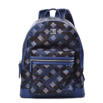 MCM Nylon Camo Dieter Medium Backpack Estate Blue 1 of 10
