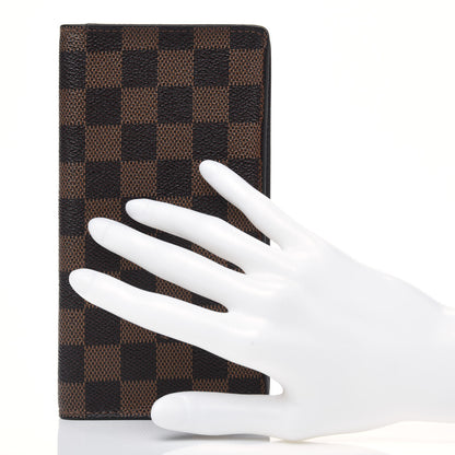 Louis Vuitton Damier Ebene Porte-Cartes Credit Yen Checkbook Wallet 2 of 15