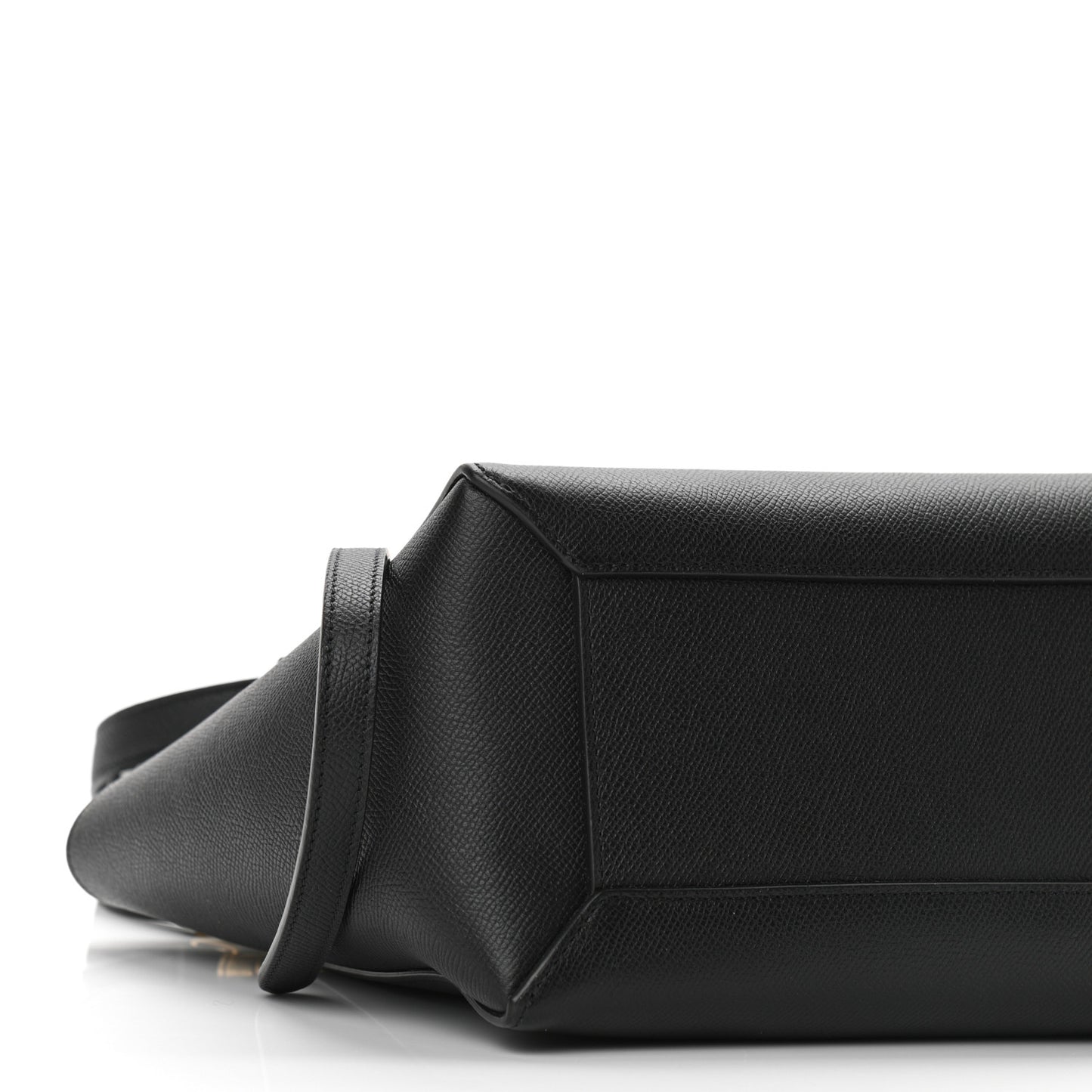 Grained Calfskin Micro Belt Bag Black