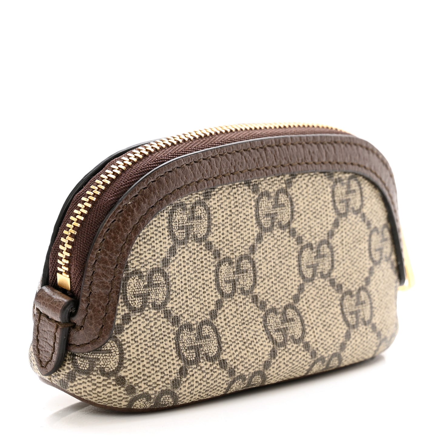 GG Supreme Monogram Web Ophidia Dome Key Pouch Beige New Acero