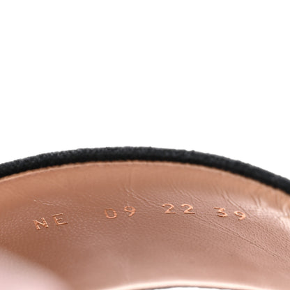 Christian Dior Canvas Rose Mutabilis Embroidered Dway Flat Slide Sandals 39 Fard Black 9 of 9