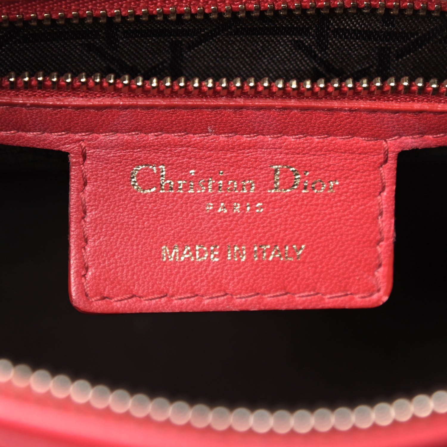 Christian Dior Lambskin Cannage Medium Lady Dior Red 5 of 8
