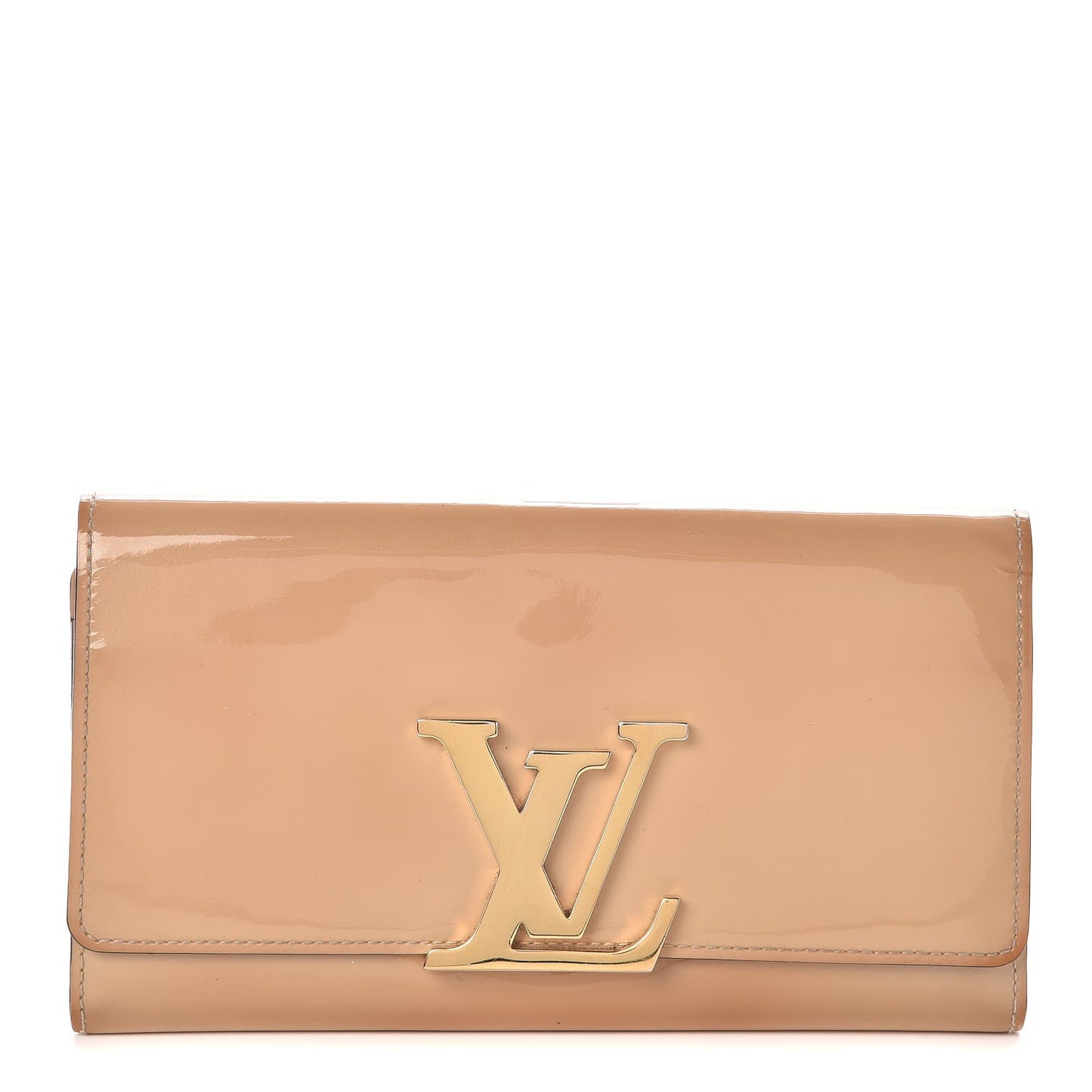 Patent Louise Clutch Nude