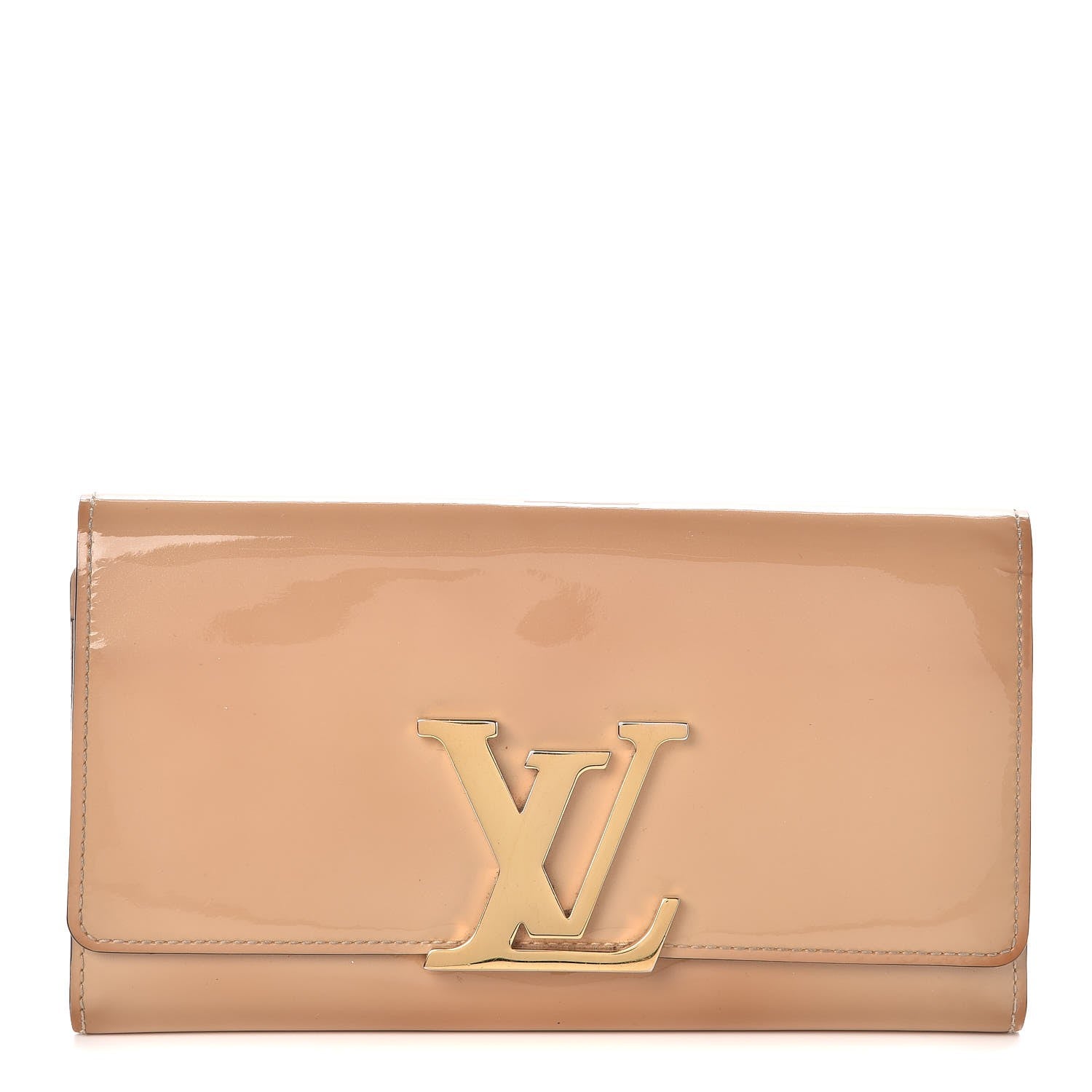 Louis Vuitton Patent Louise Clutch Nude 1 of 11