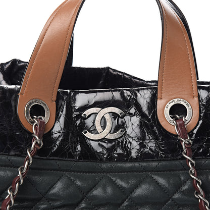 Chanel Iridescent Calfskin Small In The Mix Tote Black 9 of 9