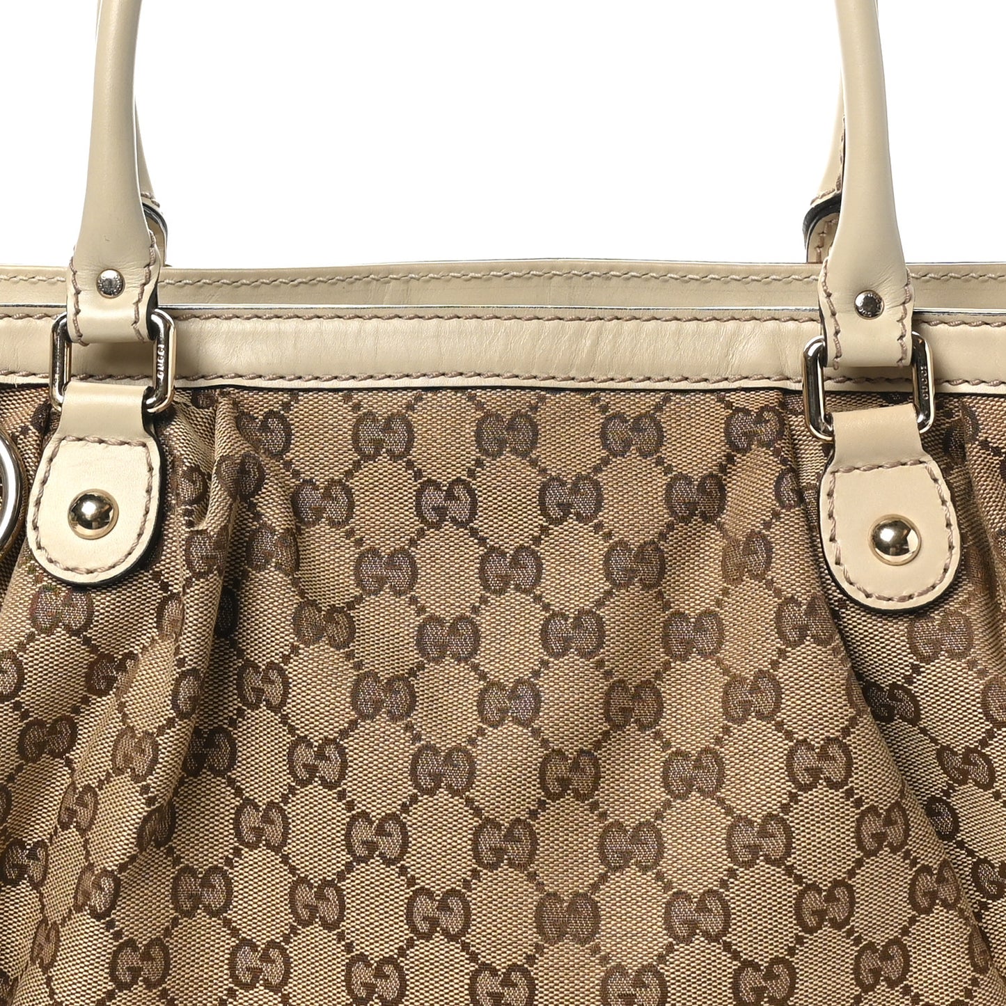 Monogram Medium Sukey Top Handle Tote Off White