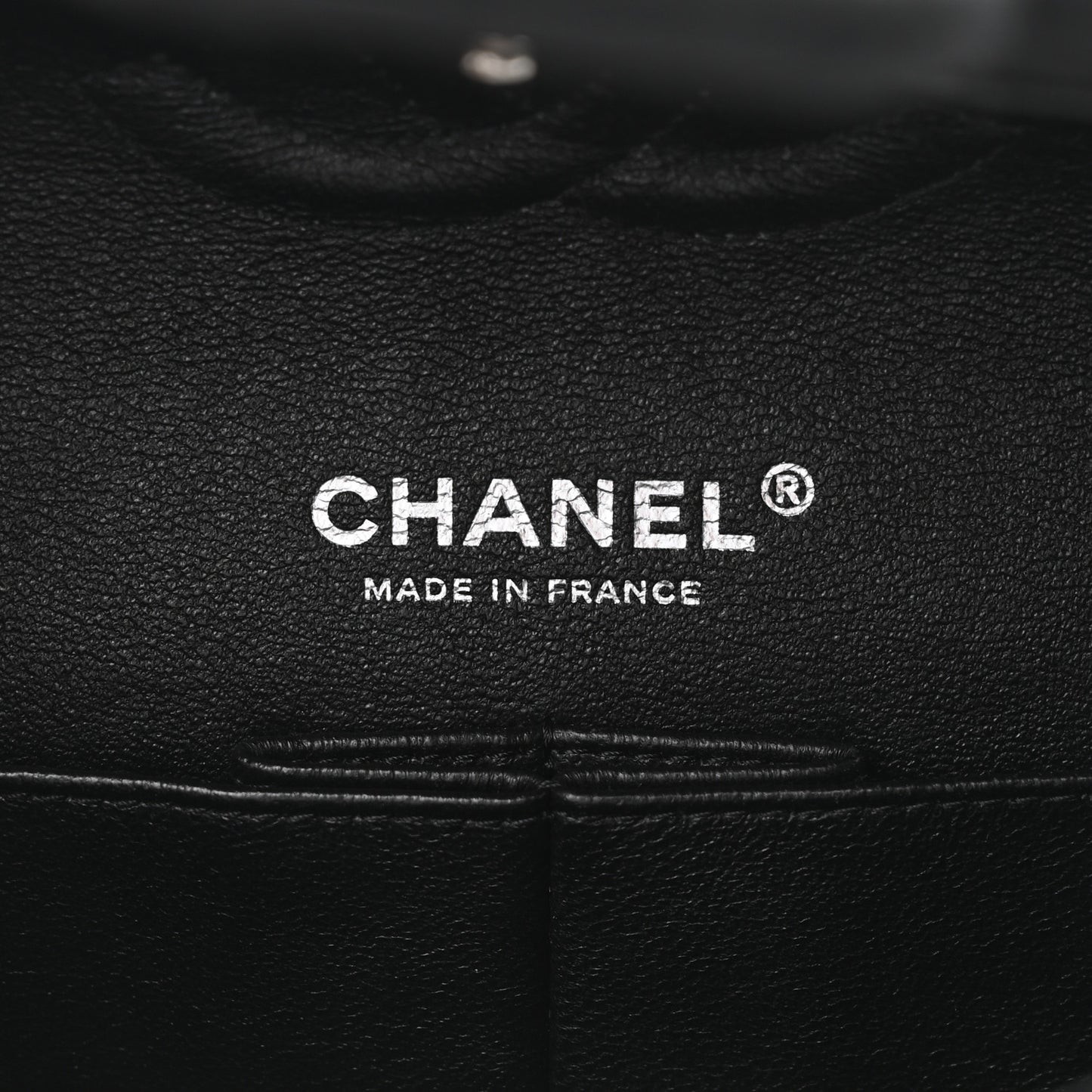 Jersey Quilted Medium Double Flap Black