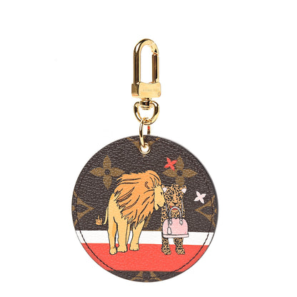 Louis Vuitton Monogram 2018 Christmas Animation Cats Bag Charm Key Ring 1 of 4