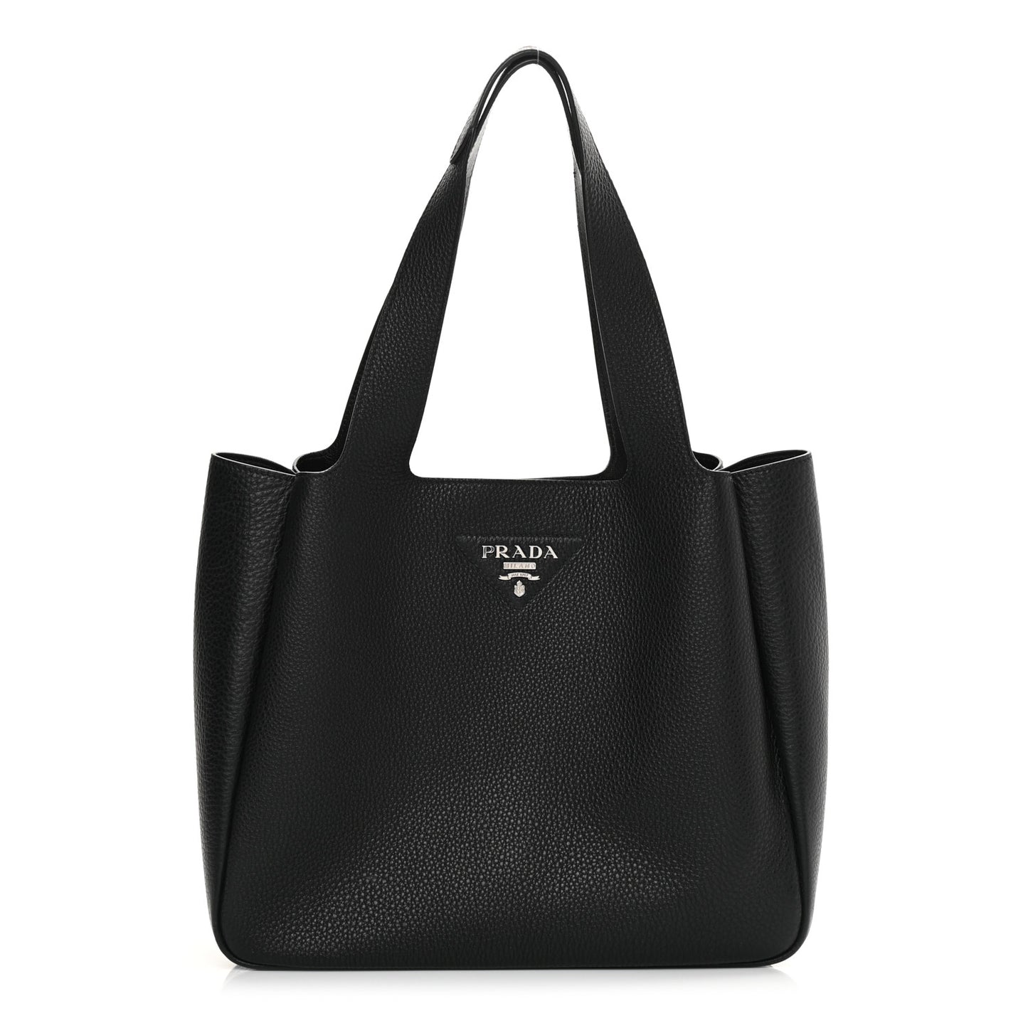 Vitello Daino Soft Large Dynamique Tote Black