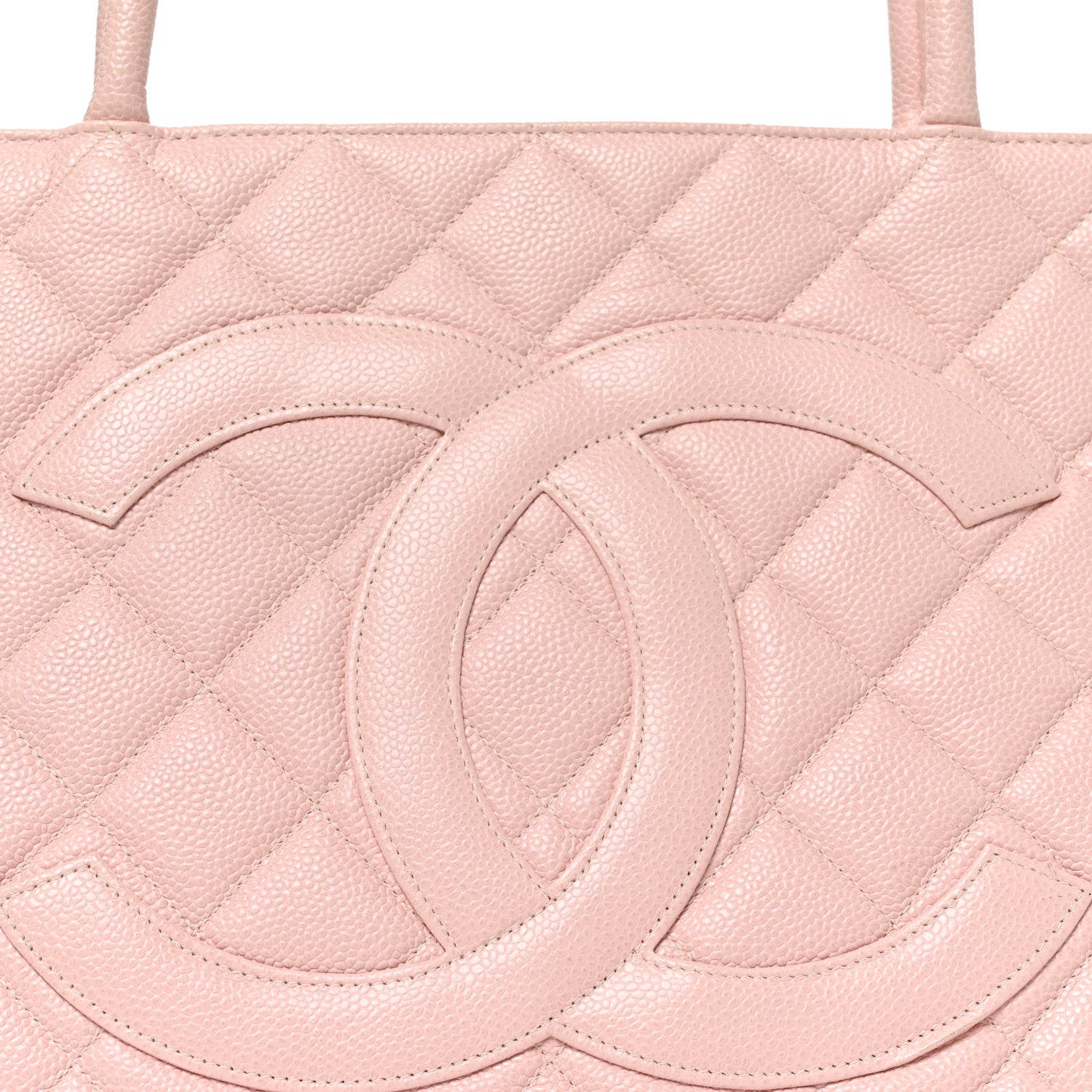 Chanel Caviar Quilted Medallion Tote Light Pink 7 of 10