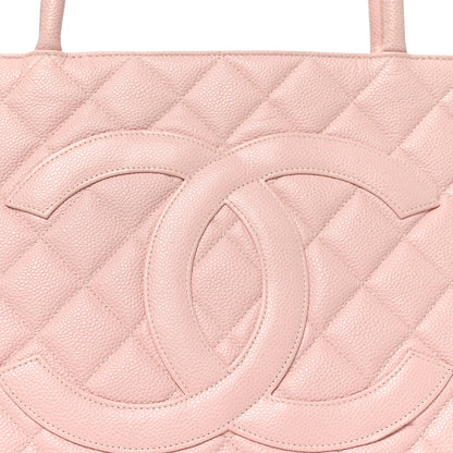 Chanel Caviar Quilted Medallion Tote Light Pink 7 of 10