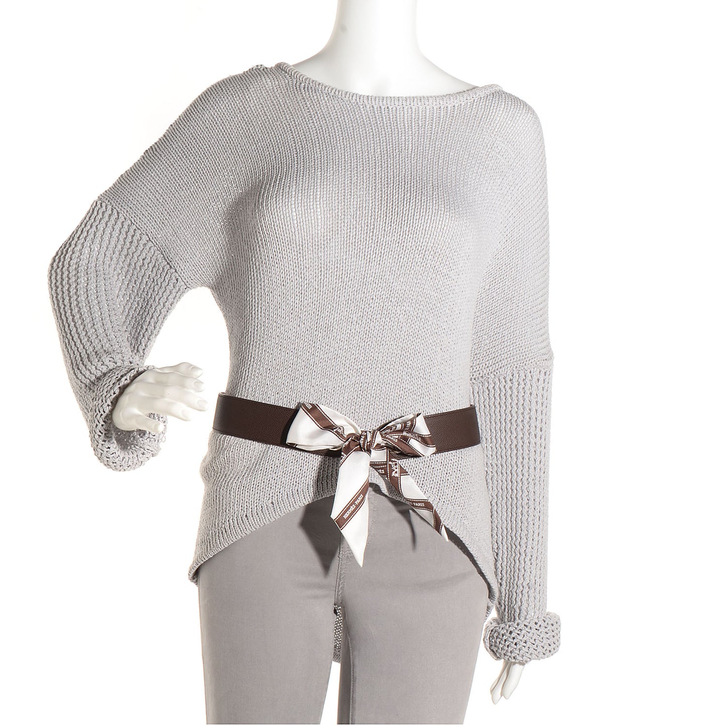 Epsom Monogram Kimono Belt w Bolduc Twilly Medium Chocolate